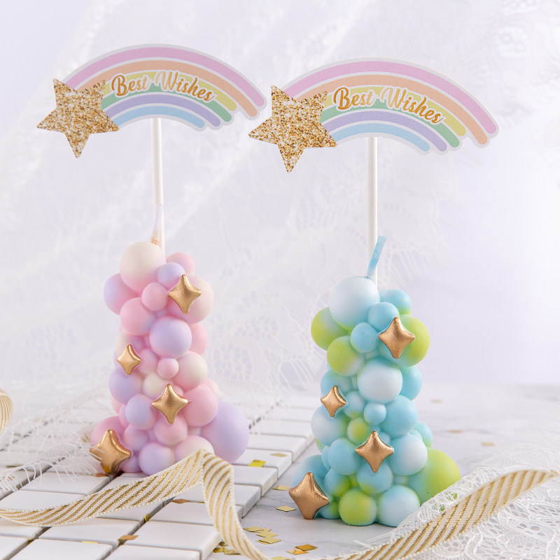 Colorful balloon pillar candle - đánh giá và giá Paraffin Wax