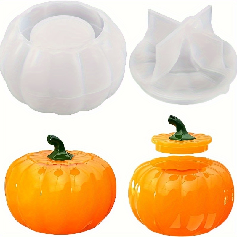2pcs Pumpkin Jar Silicone Mold - đánh giá và giá Candle Molds