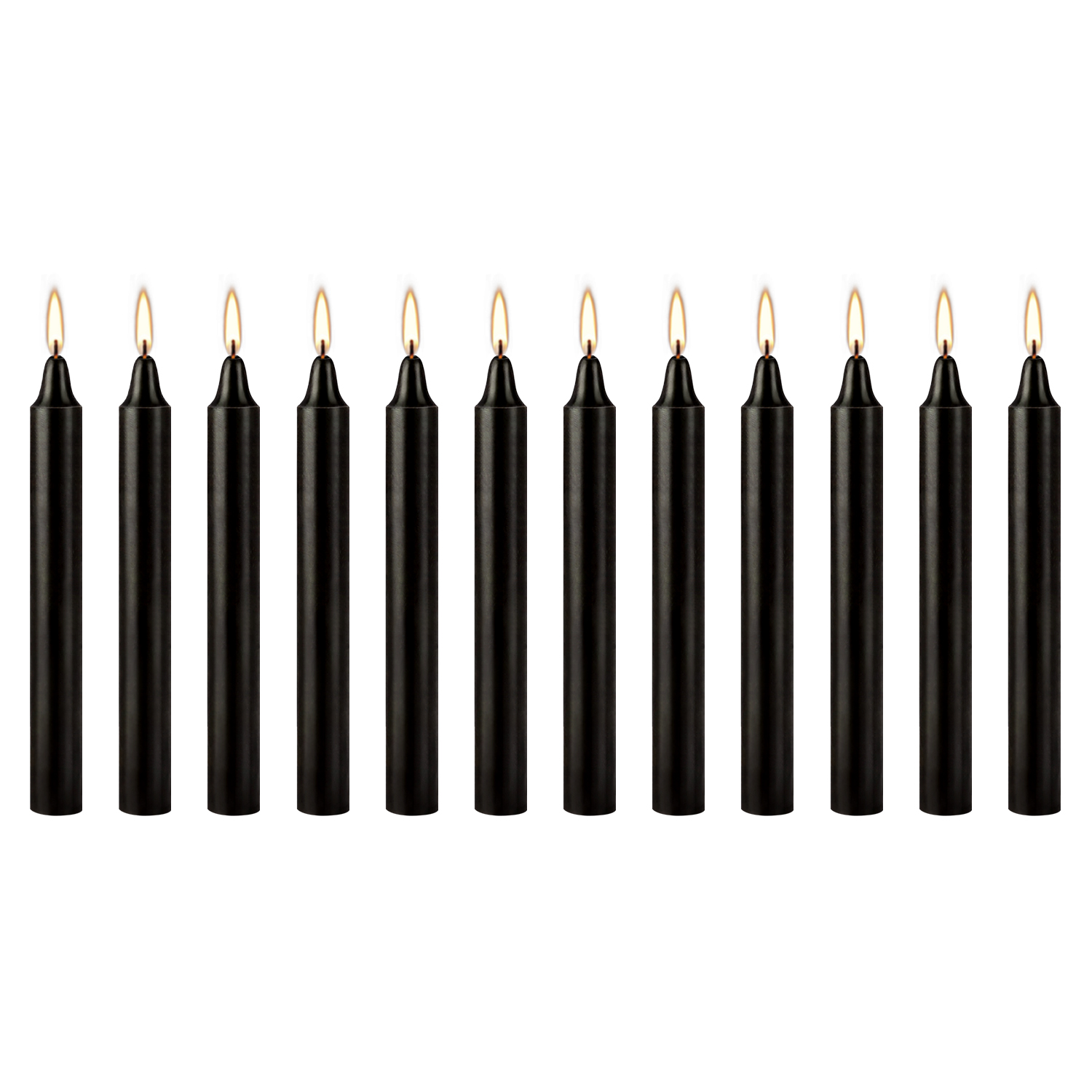 12 Pcs 3.9*0.4in, Black Small  - đánh giá và giá Soy Wax