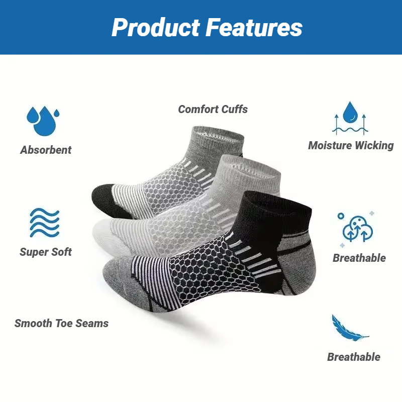 6 Pairs Men'S Short Sports Soc - đánh giá và giá Candle Wick