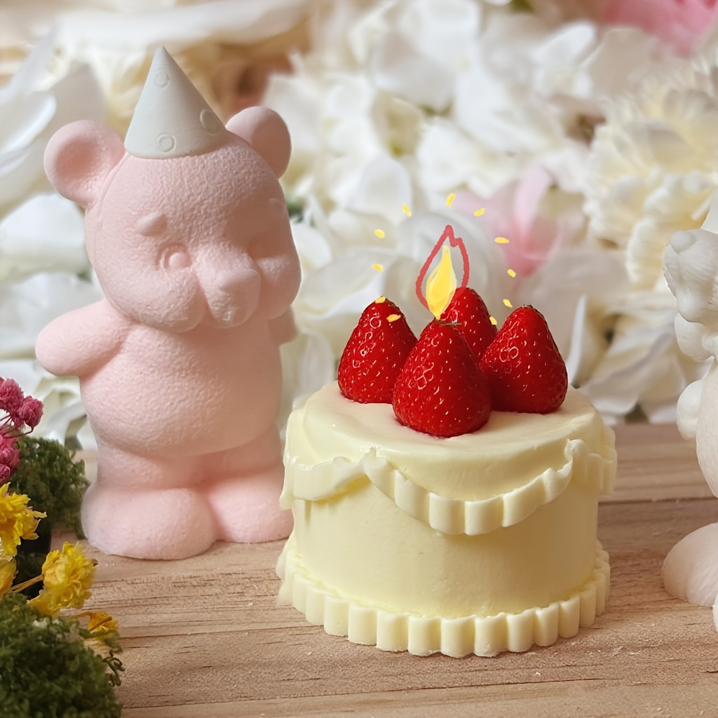 DNEJIU Cute Bear Silicone Mold - đánh giá và giá Candle Molds