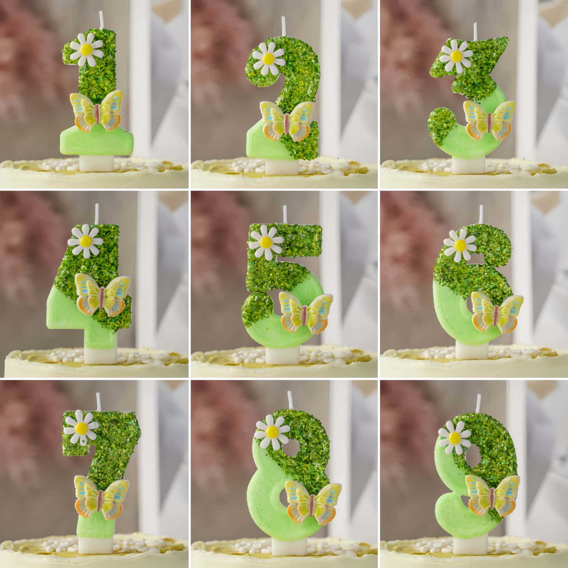 Green Wax 0-9 Number Birthday  - đánh giá và giá Soy Wax