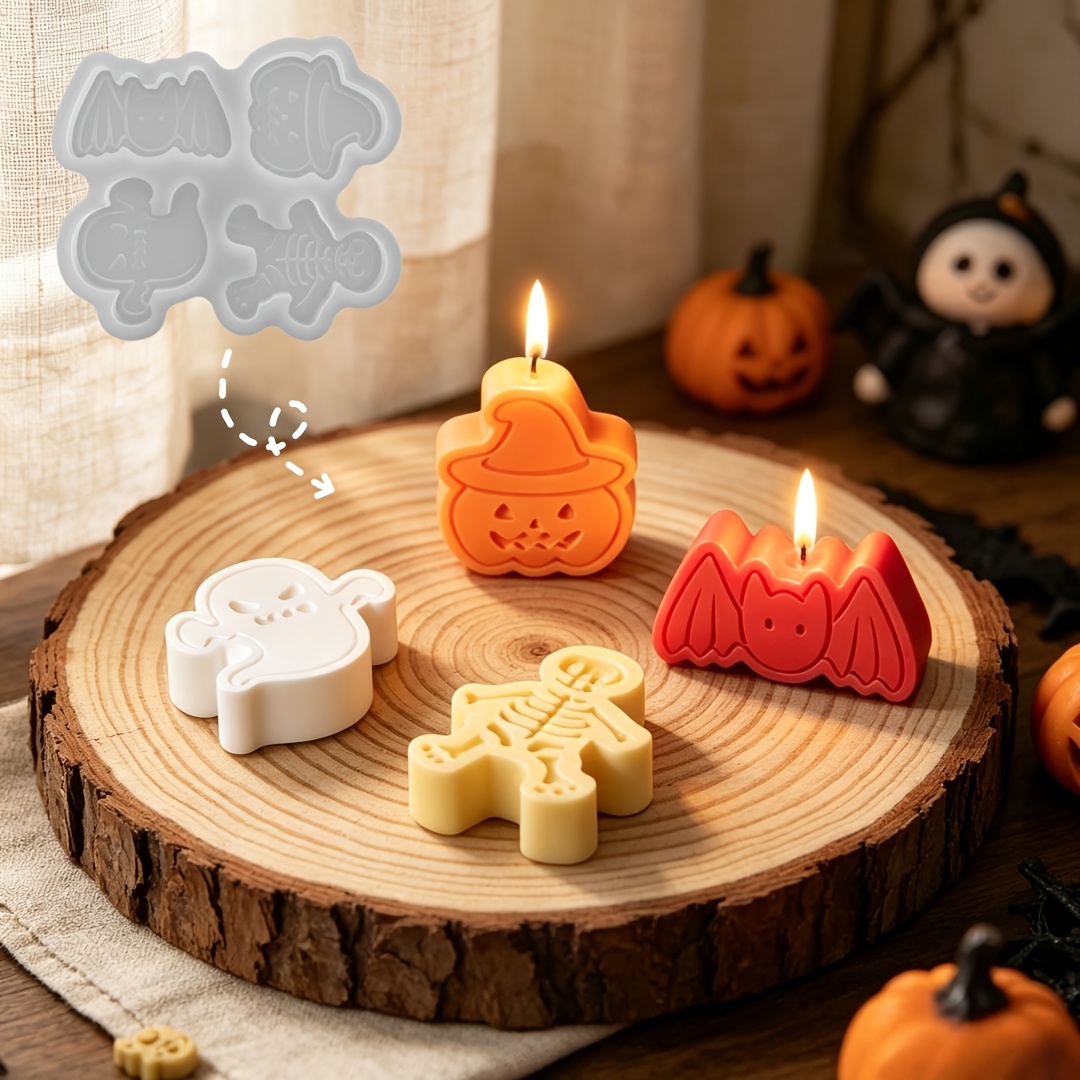 4-cavity silicone resin mold s - đánh giá và giá Candle Molds